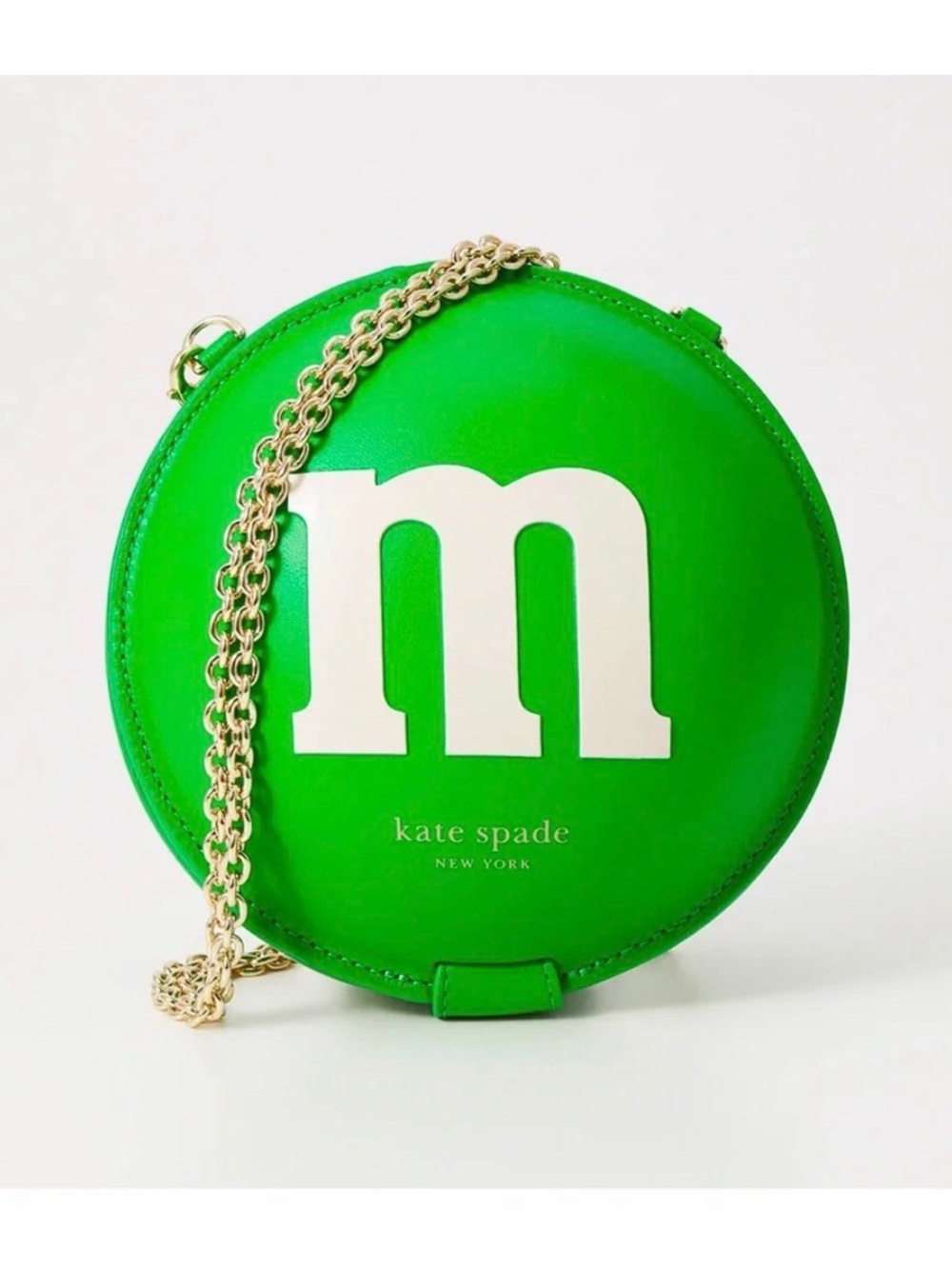Kate Spade x M&Ms Rare Limited Edition Green 'M&M’ Leather Crossbody Bag Sealed